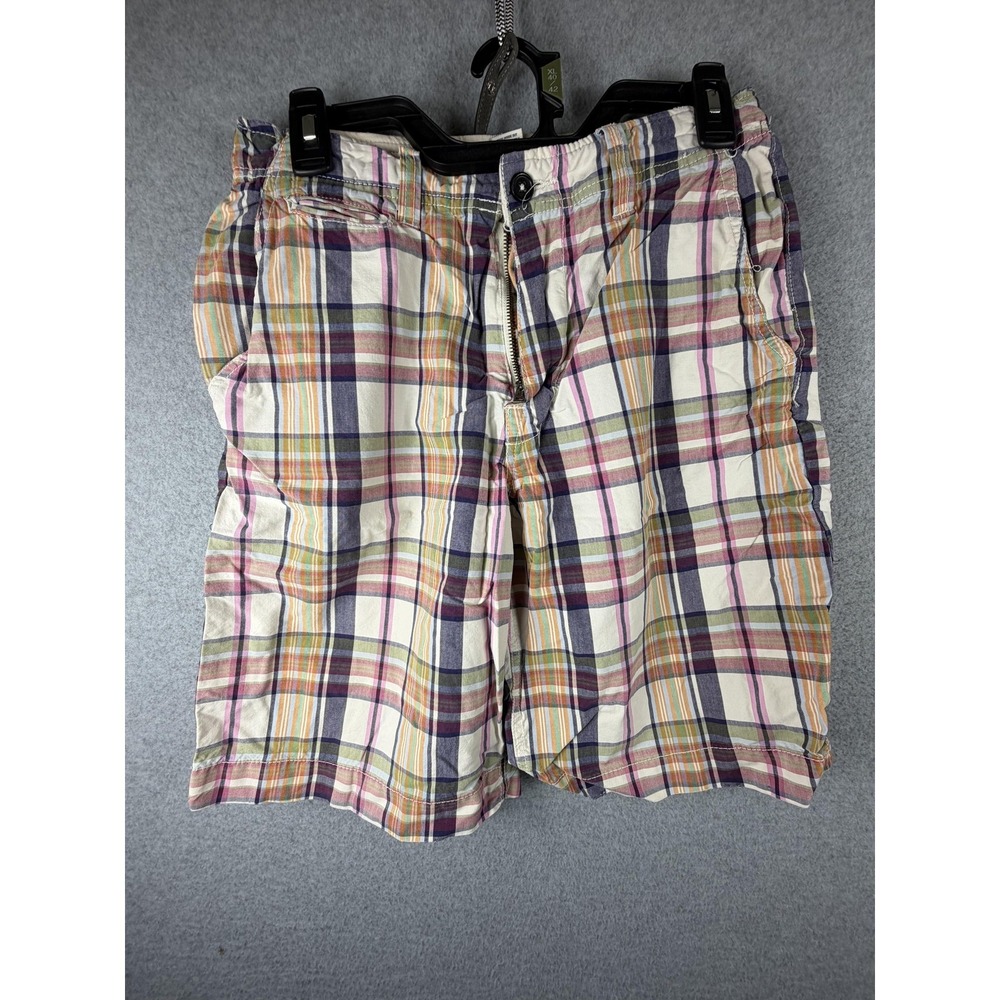 American Eagle Outfitters Shorts Mens 28 Multicolor Plaid Bermuda Summer Casual